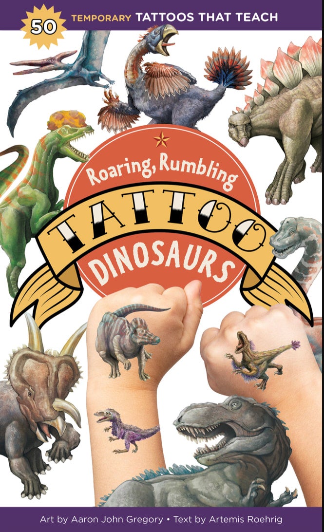 Roaring, Rumbling Tattoo Dinosaurs 50 Temporary Tattoos Odyssey